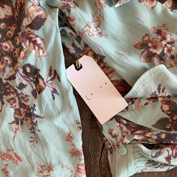 Leith Cold Shoulder Ruffle Blouse Top S - Picture 6 of 10